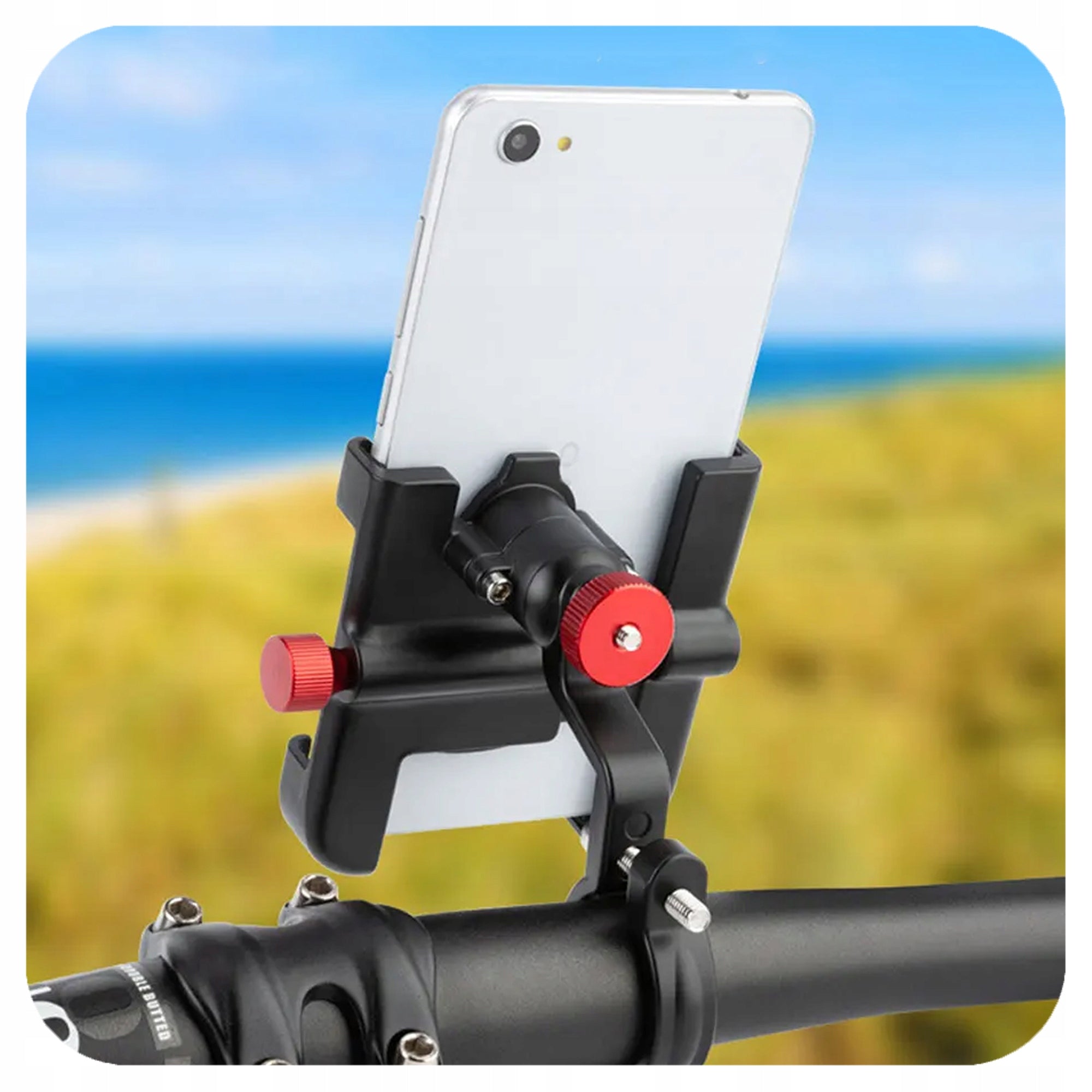 BICYCLE PHONE HOLDER ADJUSTABLE STRONG FOR SCOOTER HANDLEBAR 360° Packaging status original