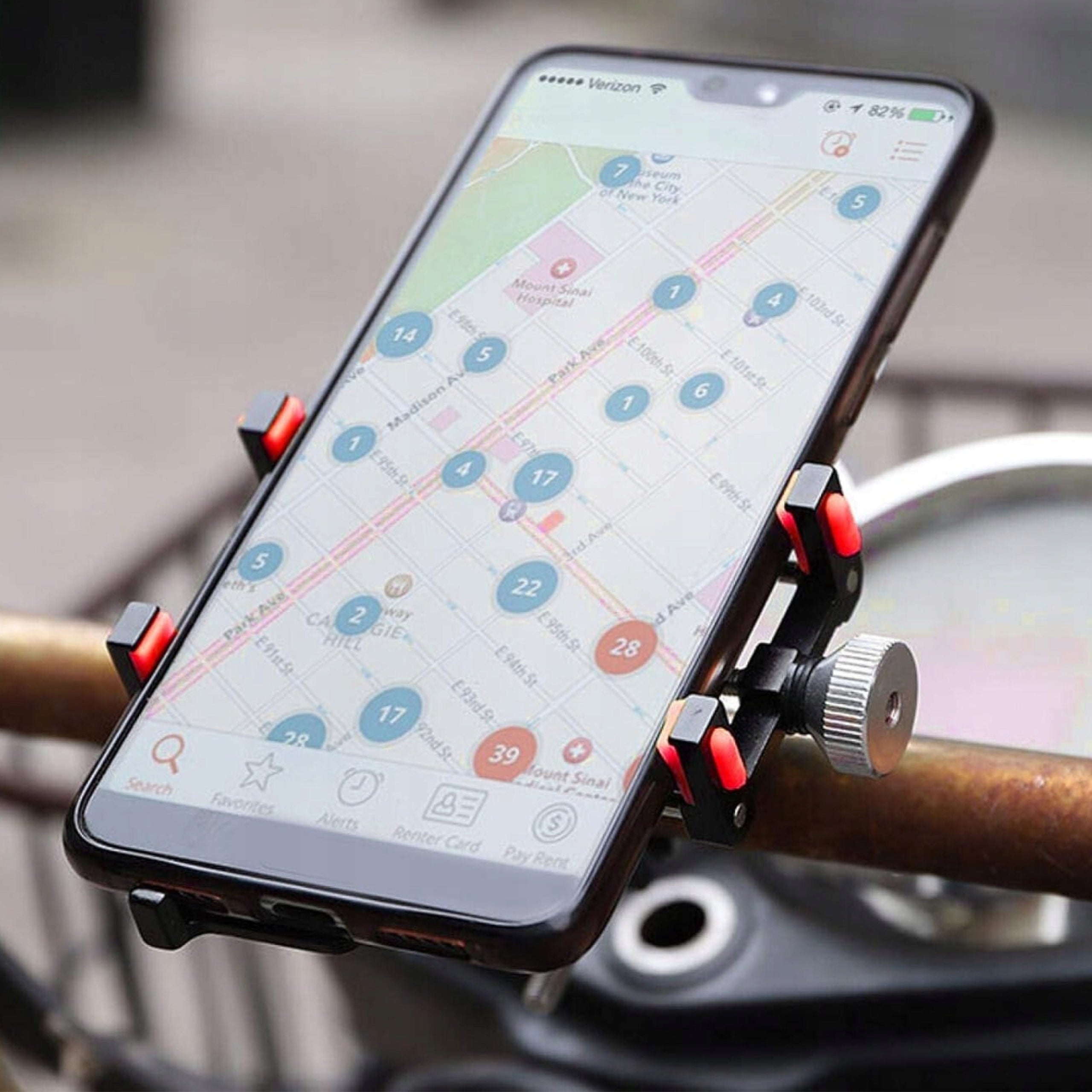BICYCLE PHONE HOLDER ANTI SHOCK HANDLEBAR FOR SCOOTER MOTORCYCLE Manufacturer code UCHWYT NA ROWER