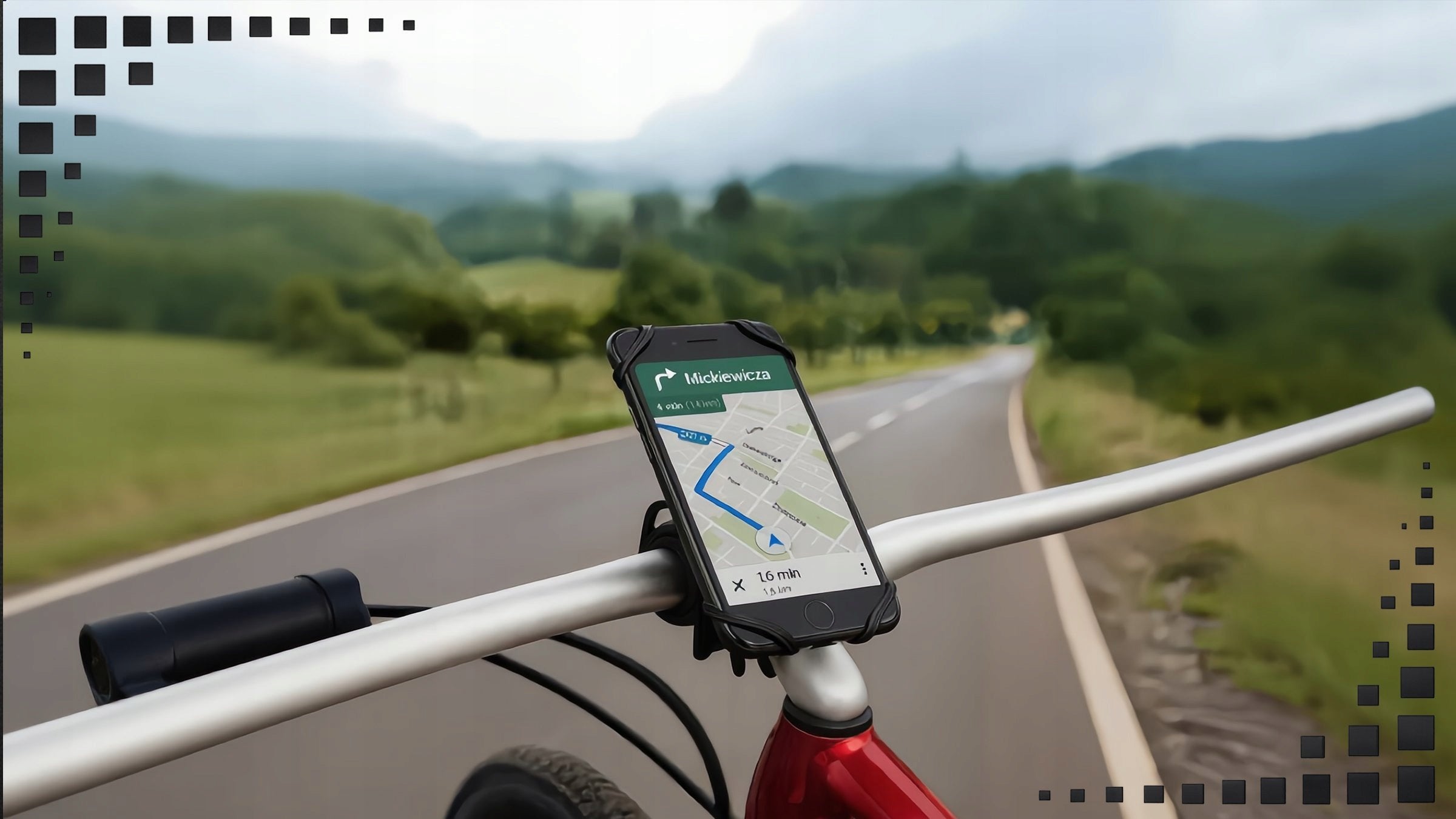 BICYCLE PHONE HOLDER BIKE GPS HANDLEBAR FOR BIKE SILICONE STRONG Packaging status original