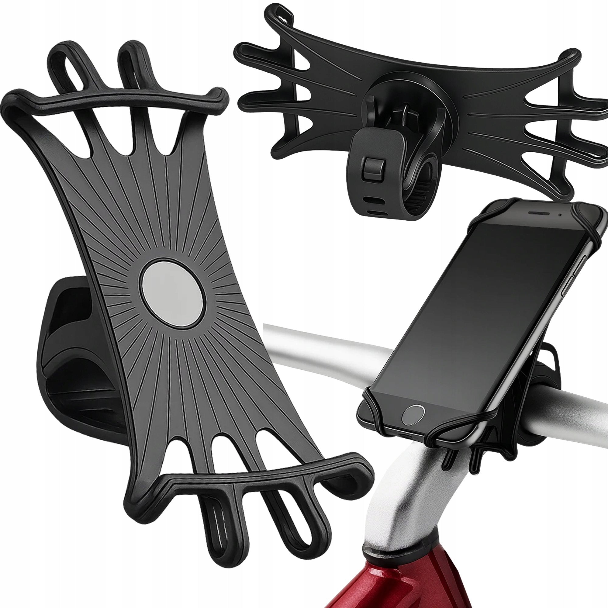 BICYCLE PHONE HOLDER BIKE GPS HANDLEBAR FOR BIKE SILICONE STRONG