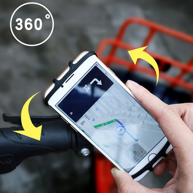 BICYCLE PHONE HOLDER BIKE HANDLEBAR SILICONE STRONG ADJUSTABLE Brand ARSA GO