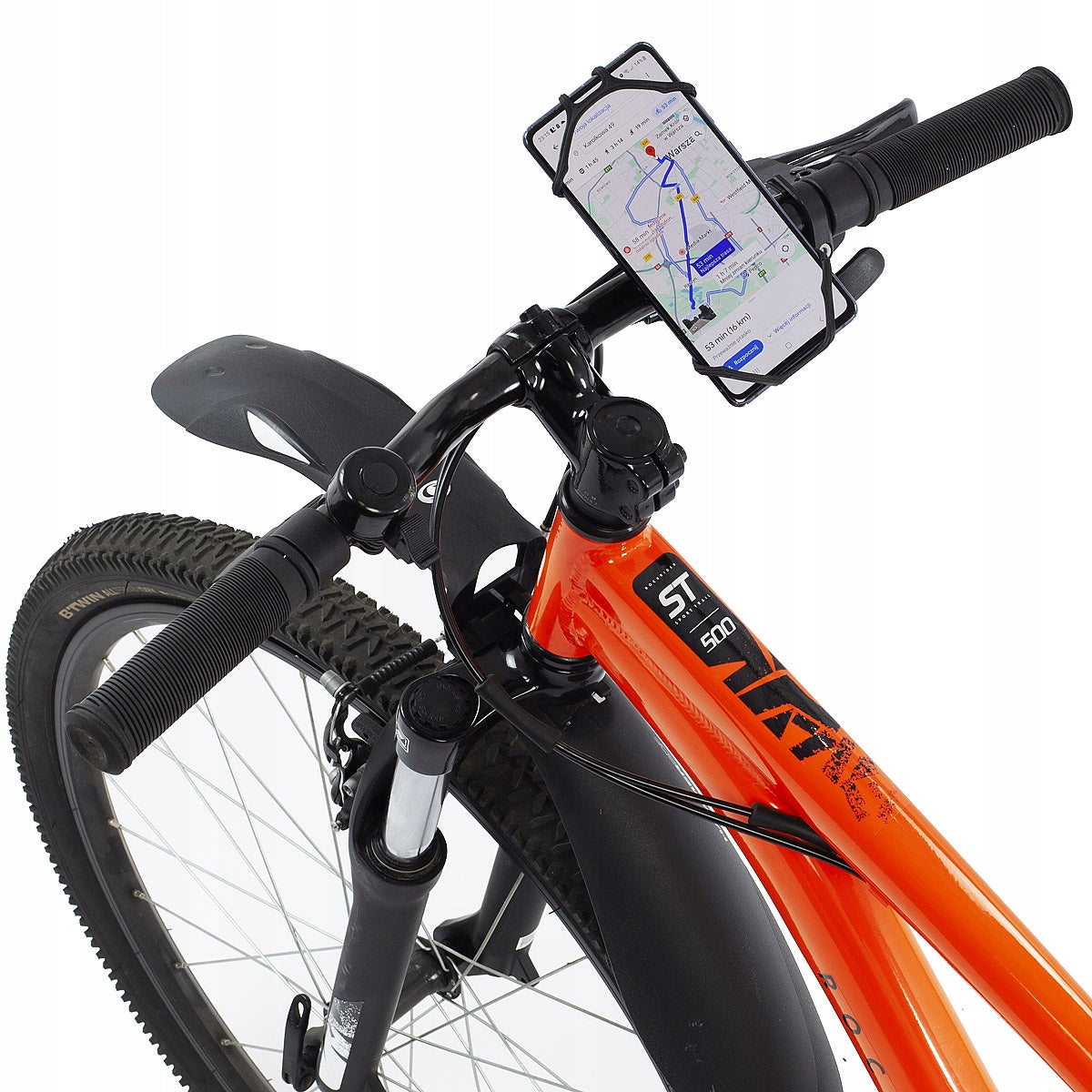 BICYCLE PHONE HOLDER BIKE HANDLEBAR SILICONE STRONG ADJUSTABLE EAN (GTIN) 5907564619462