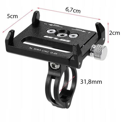 BICYCLE PHONE HOLDER FOR BICYCLE HANDLEBARS GUB 85 G-85 + RUBBER EAN (GTIN) 5907068865495