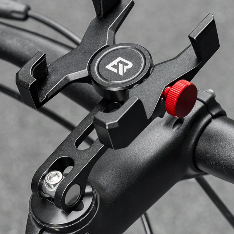 BICYCLE PHONE HOLDER FOR STEERING BRIDGE ALUMINUM PHONE MOUNT Brand Rockbros