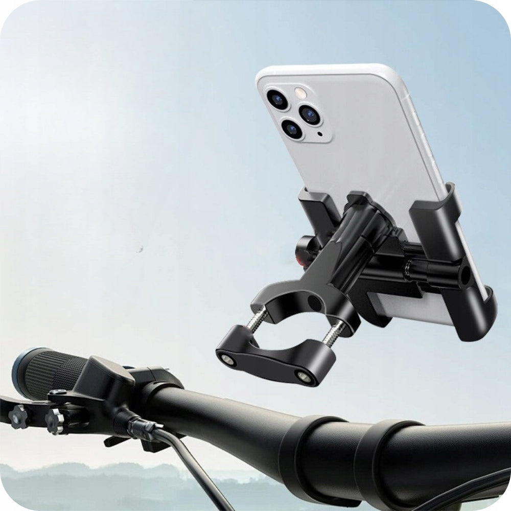 BICYCLE PHONE HOLDER HANDLEBAR ANTI SHOCK ADJUSTABLE STRONG 360° For mobile