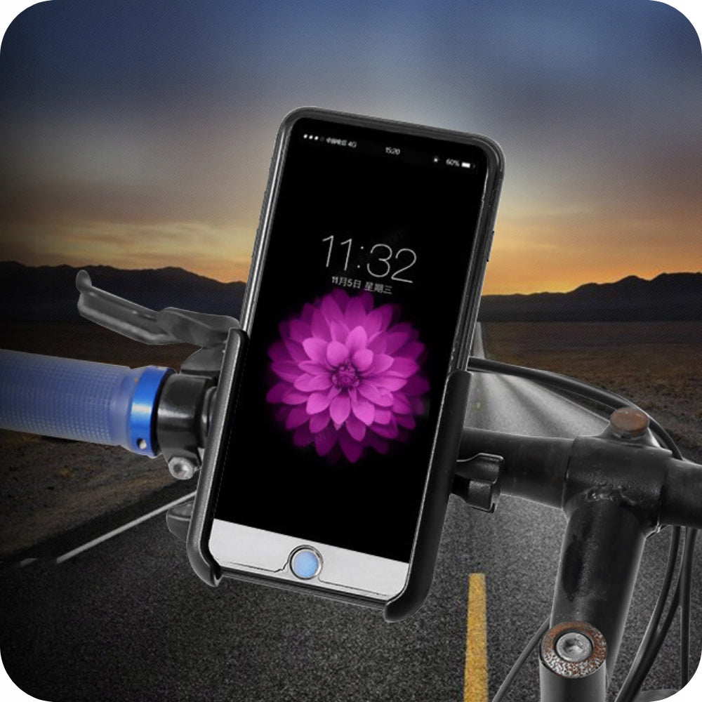 BICYCLE PHONE HOLDER HANDLEBAR ANTI SHOCK ADJUSTABLE STRONG 360° Packaging status original
