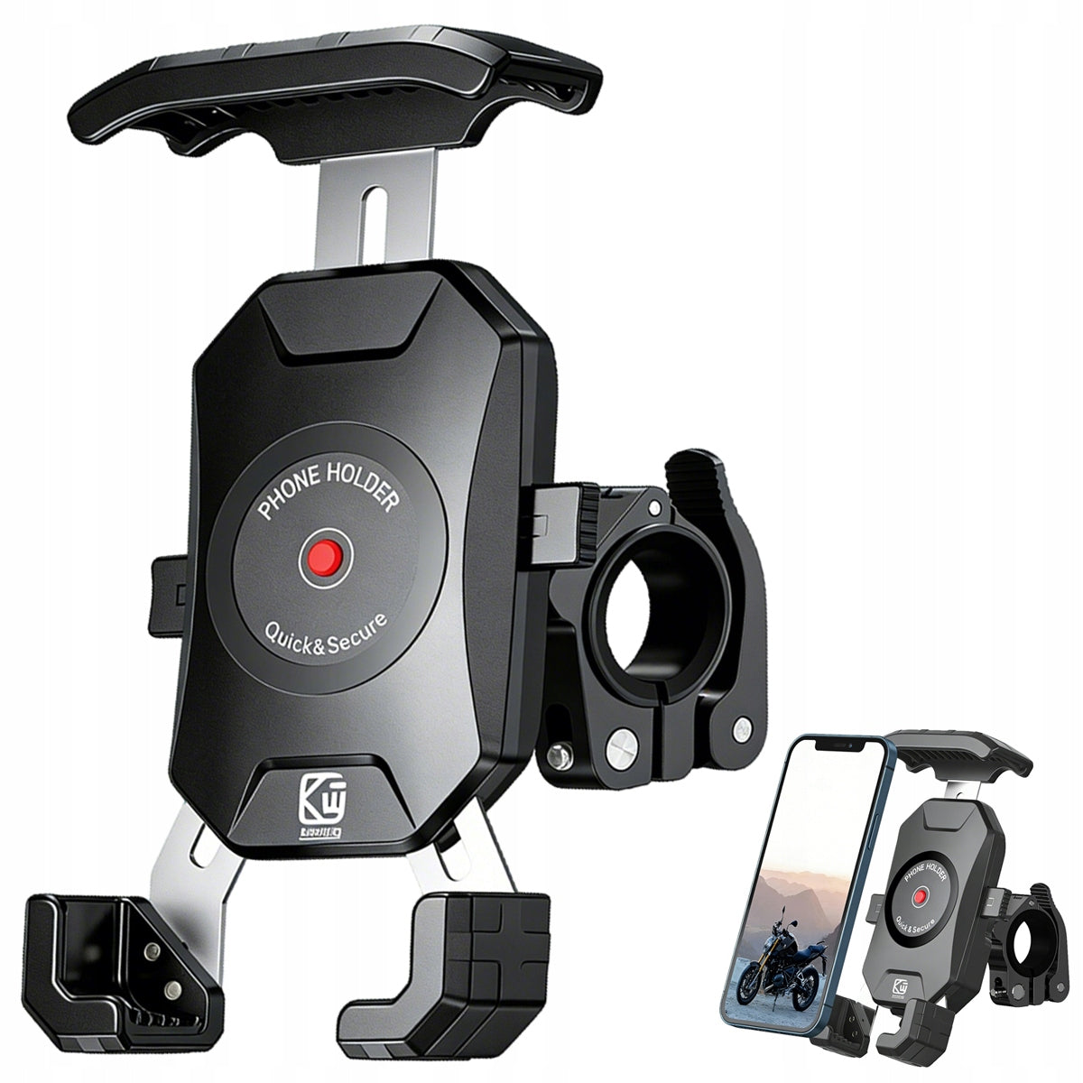 BICYCLE PHONE HOLDER HANDLEBAR ANTI SHOCK ADJUSTABLE STRONG