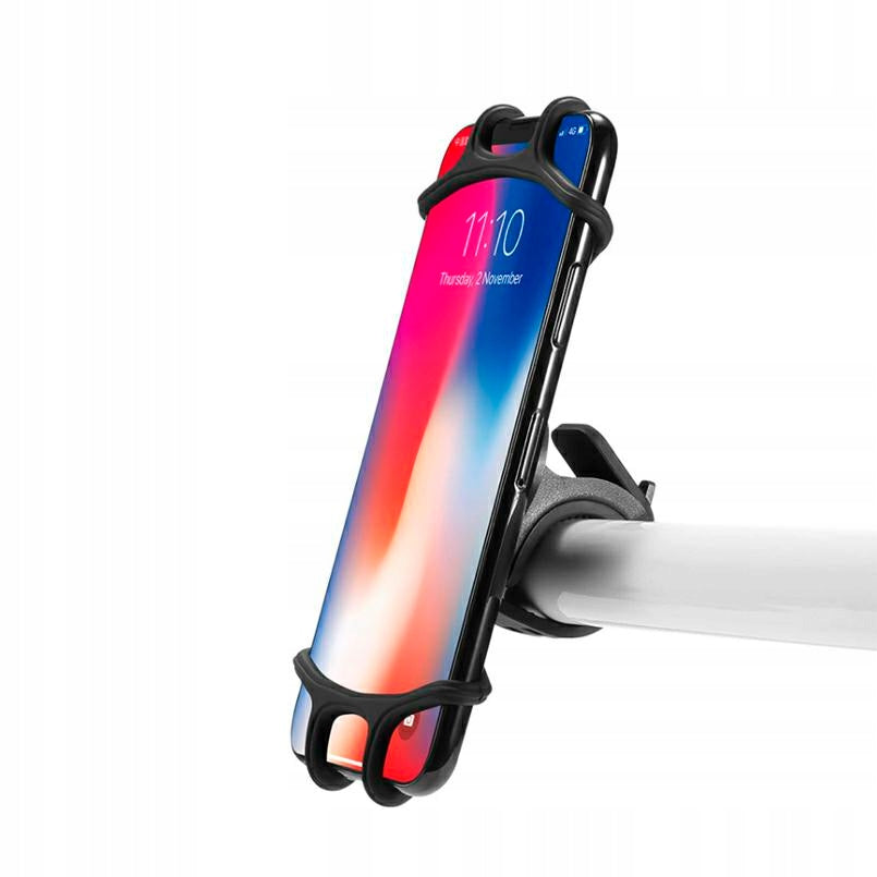 BICYCLE PHONE HOLDER HANDLEBAR FOR BIKE SILICONE ADJUSTABLE STRONG EAN (GTIN) 5906530451167