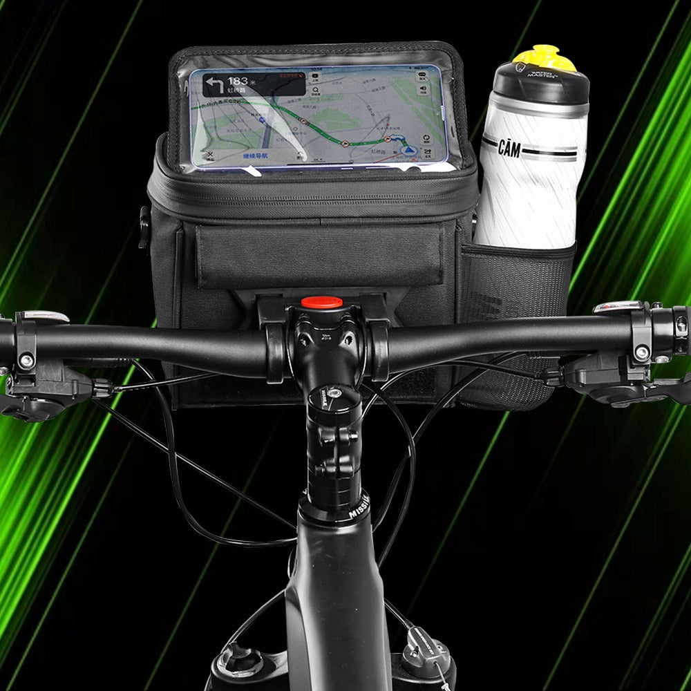 BICYCLE PHONE HOLDER HANDLEBAR POUCH BICYCLE SCOOTER WATERPROOF Model VBK008