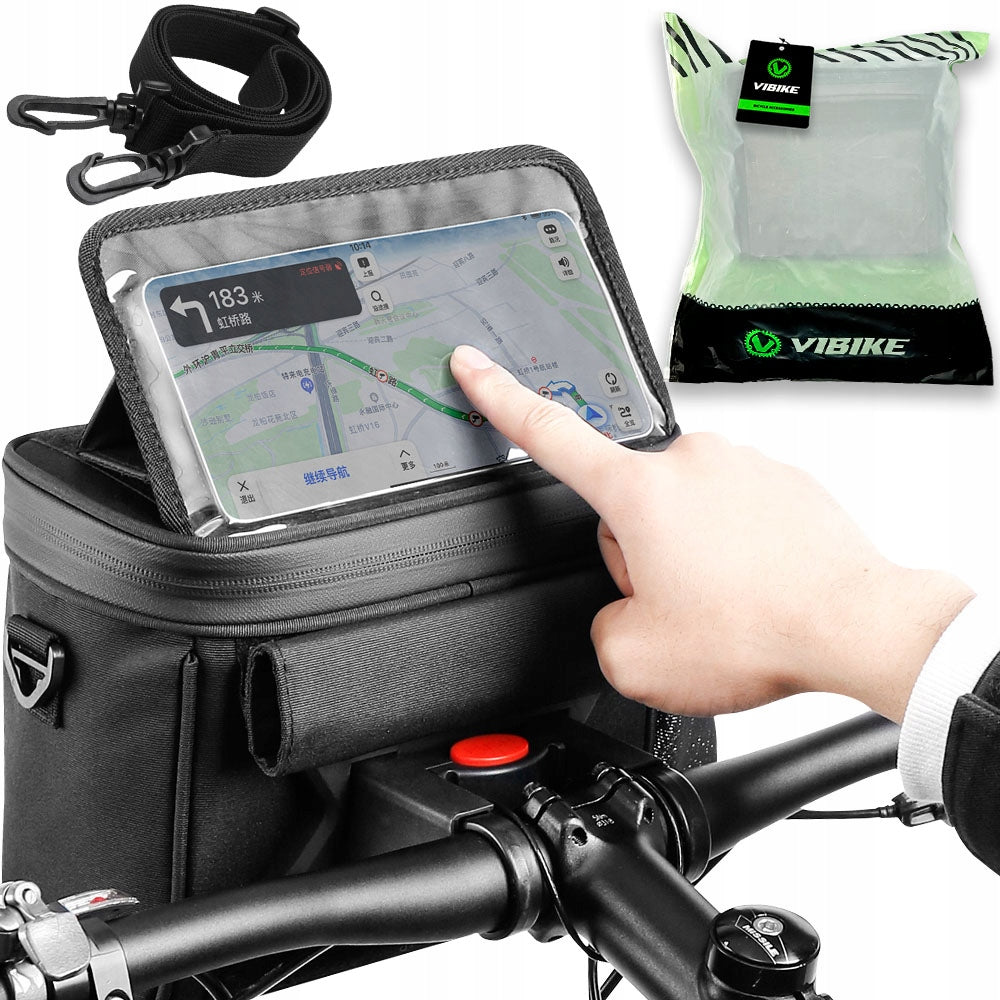 BICYCLE PHONE HOLDER HANDLEBAR POUCH BICYCLE SCOOTER WATERPROOF