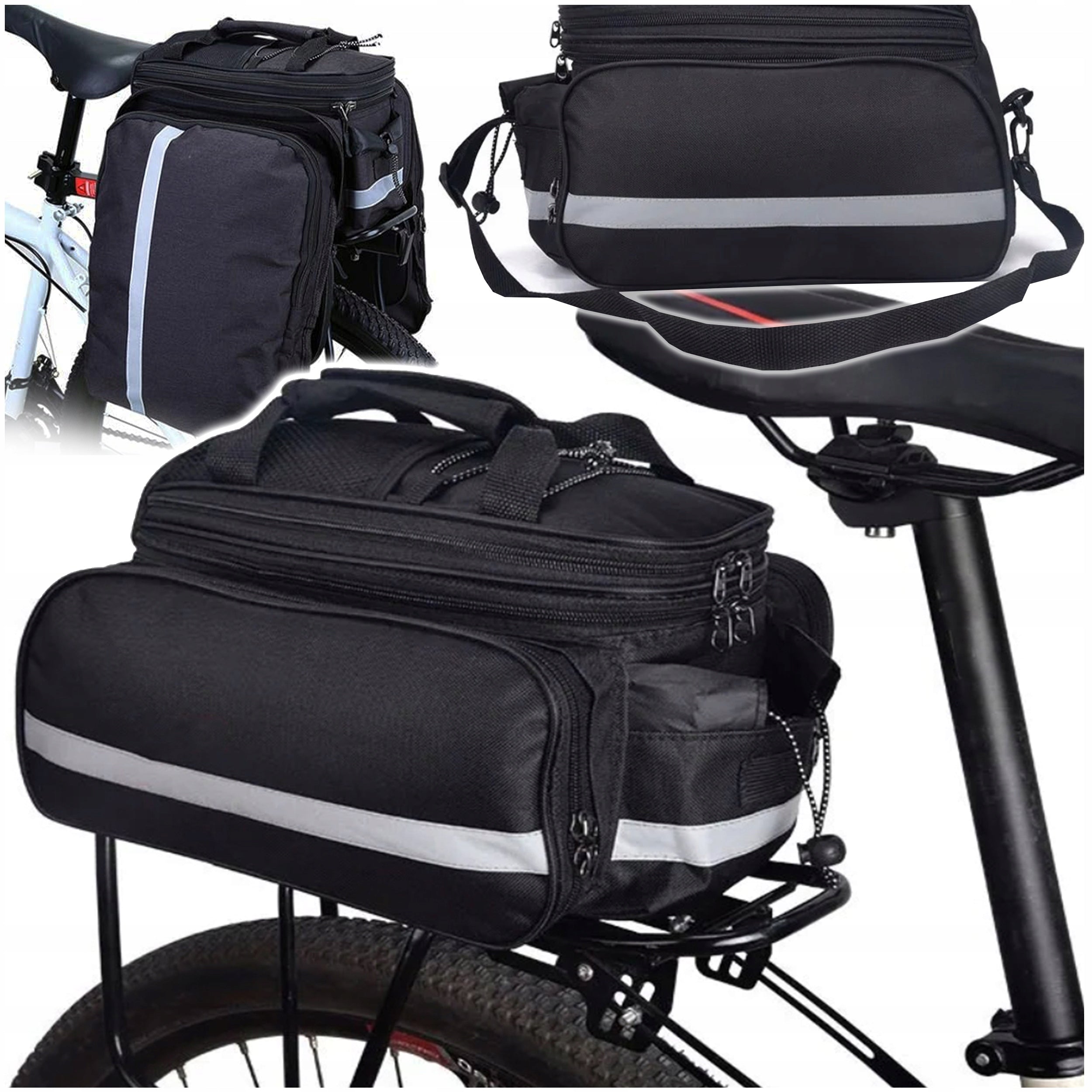 BICYCLE POUCH BAG FOR BIKE RACK + COVER Spacious Comfortable Sturdy