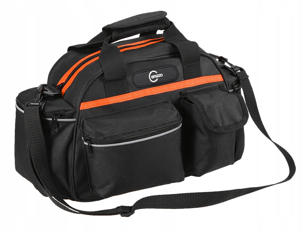 BICYCLE POUCH BAG FOR SHOULDER RACK ROOMY Color black