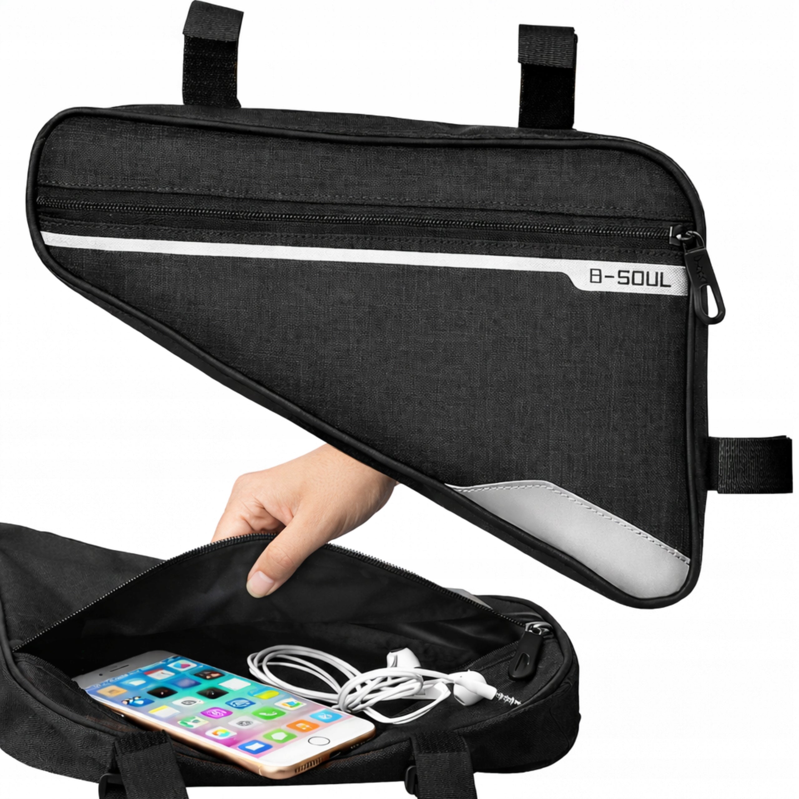 BICYCLE POUCH BAG TRIANGLE POUCH WATERPROOF BICYCLE FRAME BAG
