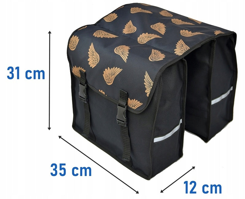 BICYCLE POUCH, BICYCLE RACK BAG 2x15L Color multicolor