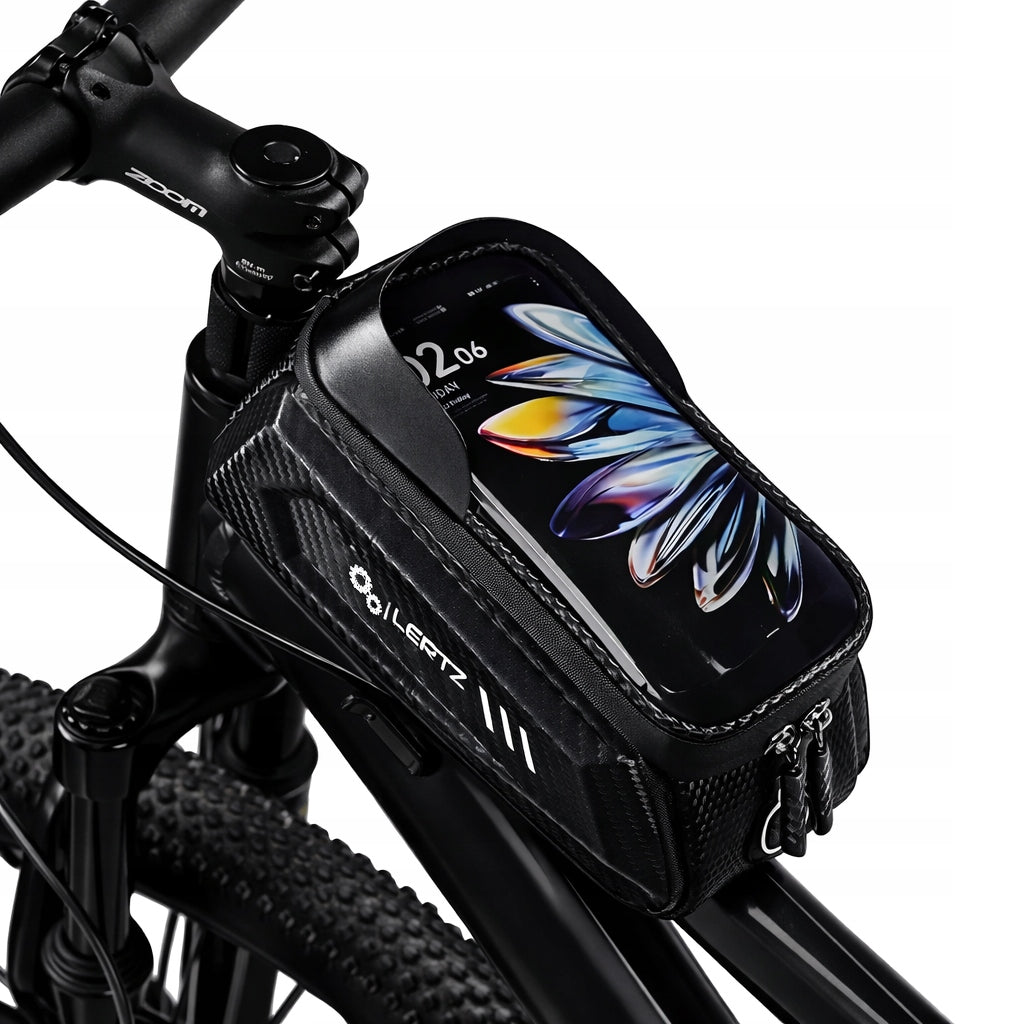 BICYCLE POUCH FOR BIKE RACK BAG BICYCLE HOLDER PHONE HANDLEBARS Color black