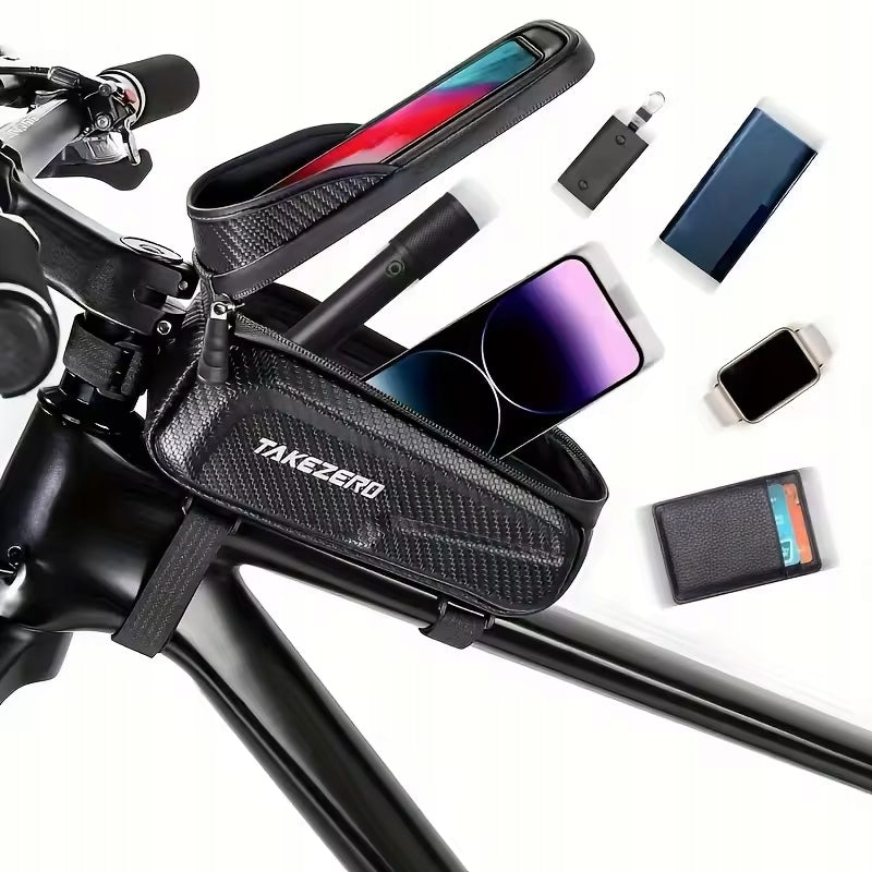 BICYCLE POUCH FOR FRAME PHONE WATERPROOF 1,5L HOLDER CASE POUCH BAG Color multicolor