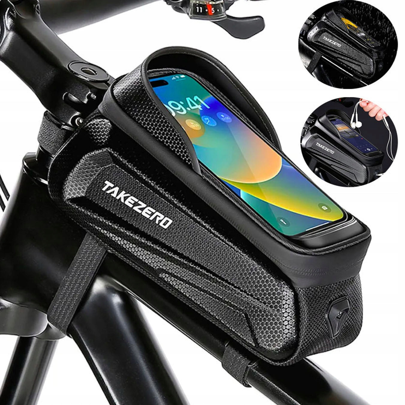 BICYCLE POUCH FOR FRAME PHONE WATERPROOF 1,5L HOLDER CASE POUCH BAG