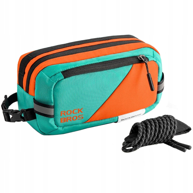 BICYCLE POUCH FOR HANDLEBAR BICYCLE BAG WITH BELT ROOMY 2,5L SACHET Color multicolor