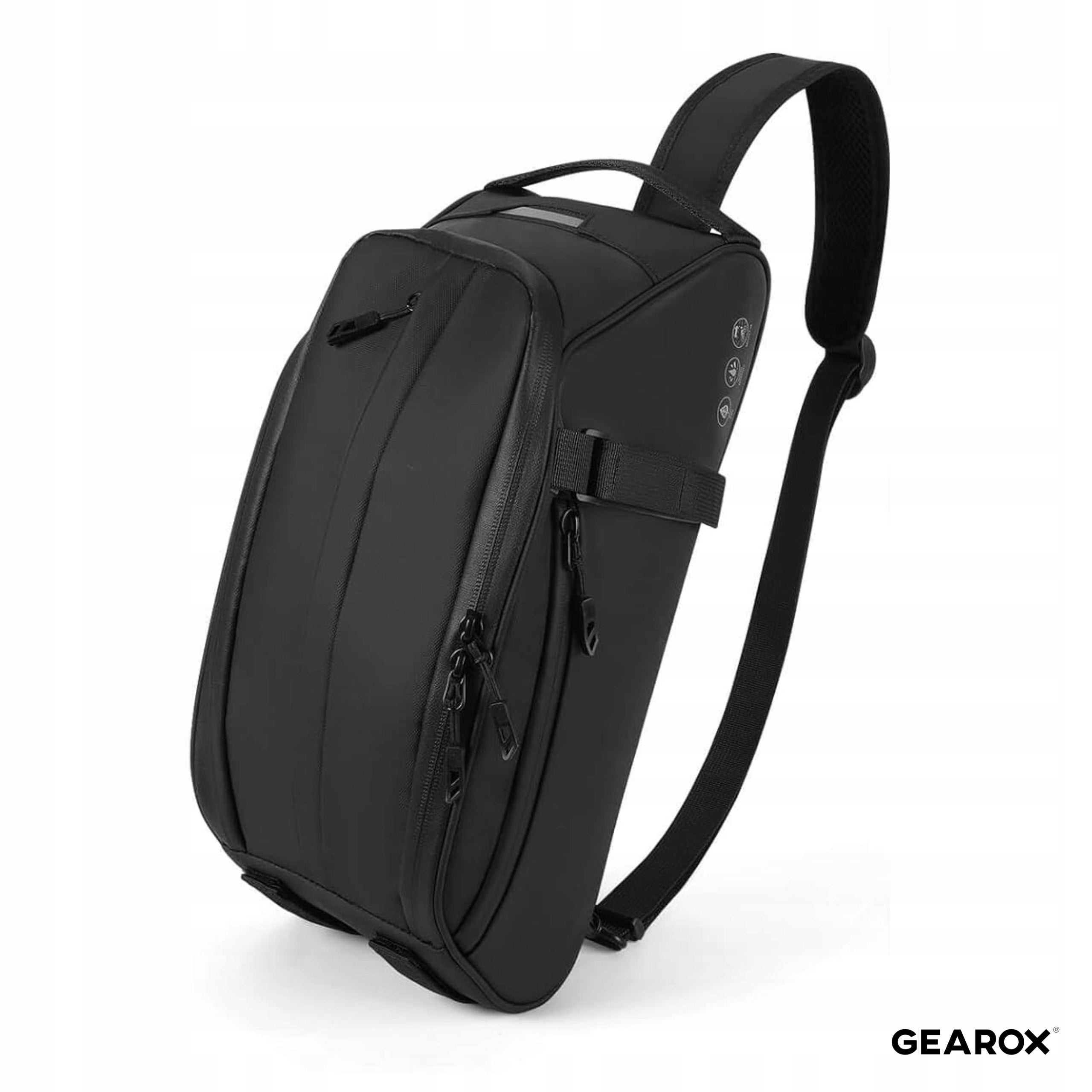BICYCLE POUCH FOR LUGGAGE COMPARTMENT WATERPROOF REAR ROOMY BAG BACKPACK 2IN1 8L Manufacturer code Gearox SAKWA NA ROWER Z UCHWYTEM ODBLASKIEM