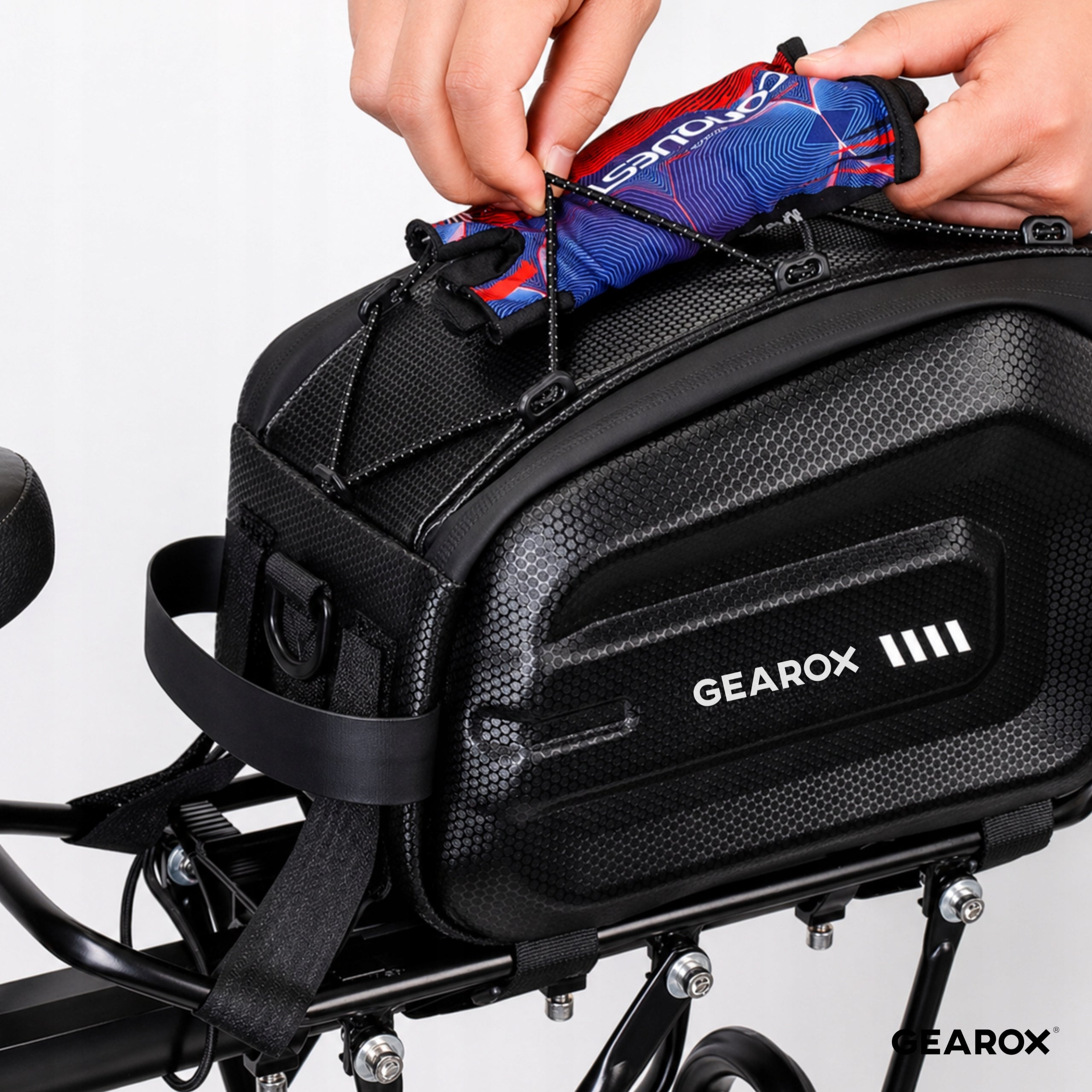 BICYCLE POUCH FOR RACK BIKE MOTOR BAG WATERPROOF CASE GEAROX 4L Model GD5