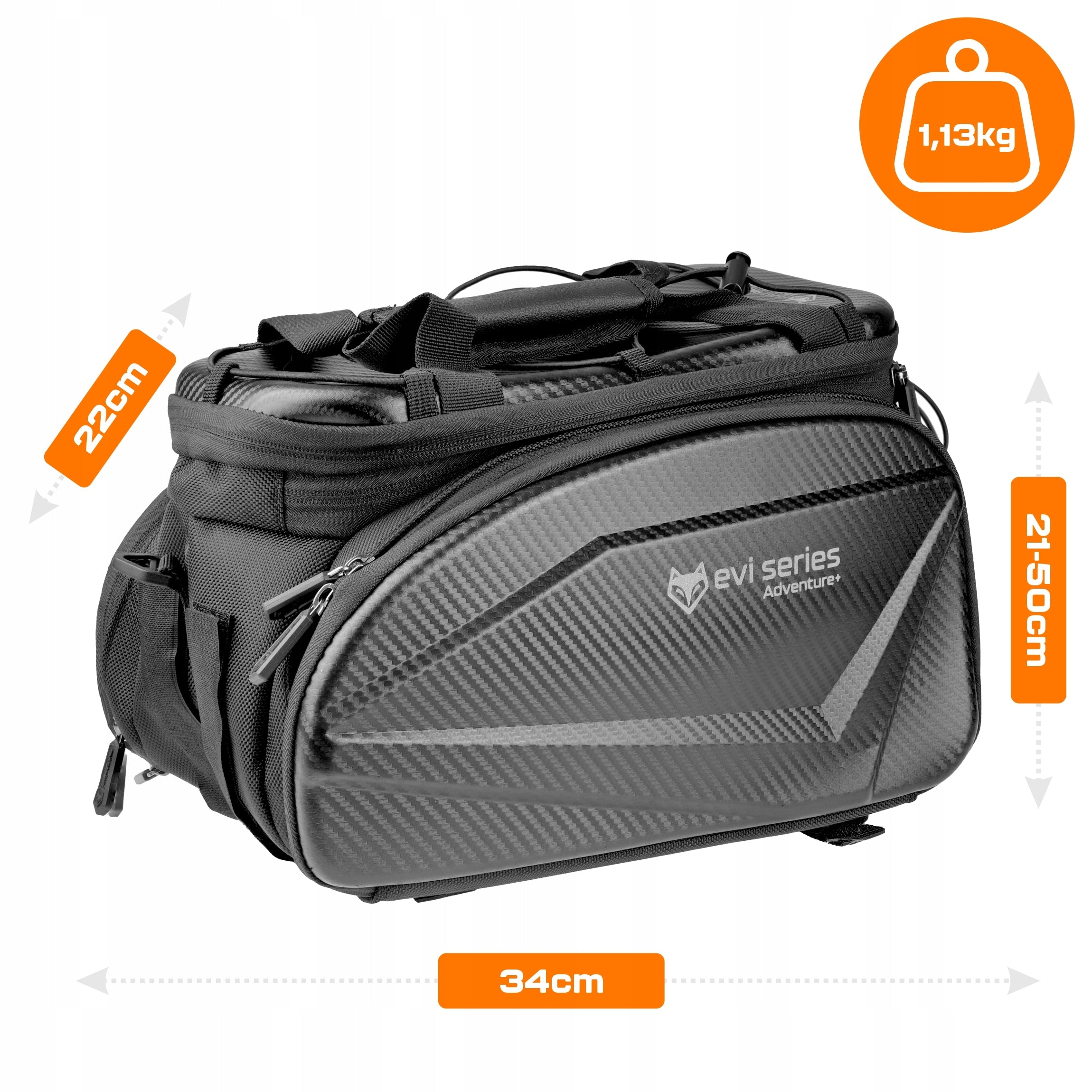 BICYCLE POUCH FOR TRUNK WATERPROOF ROOMY LARGE REAR BAG REFLECTIVE 35L Manufacturer code SHP-1051