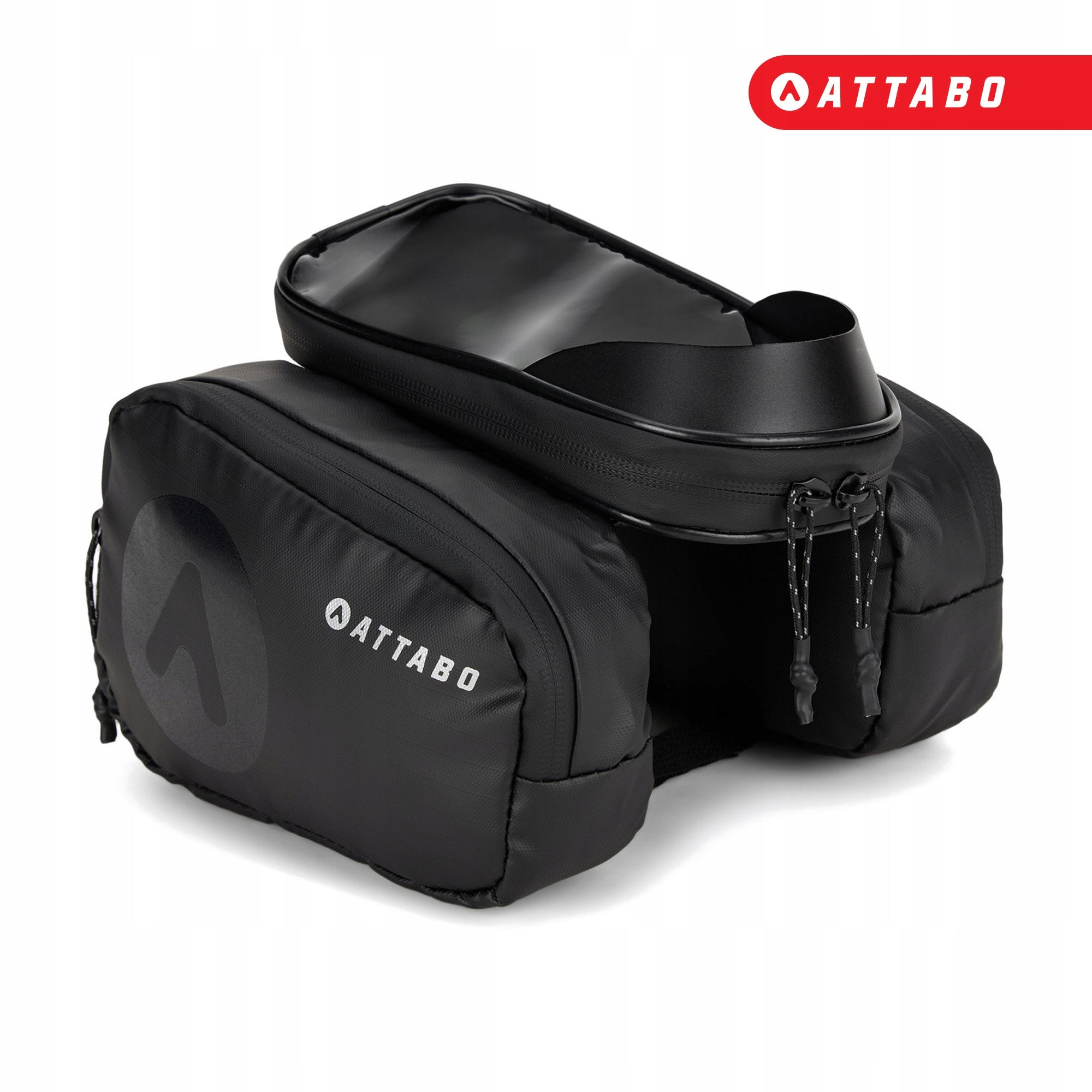 BICYCLE POUCH FRAME BAG ATTABO NAVIPACK WATERPROOF PHONE HOLDER Dominant material polyester