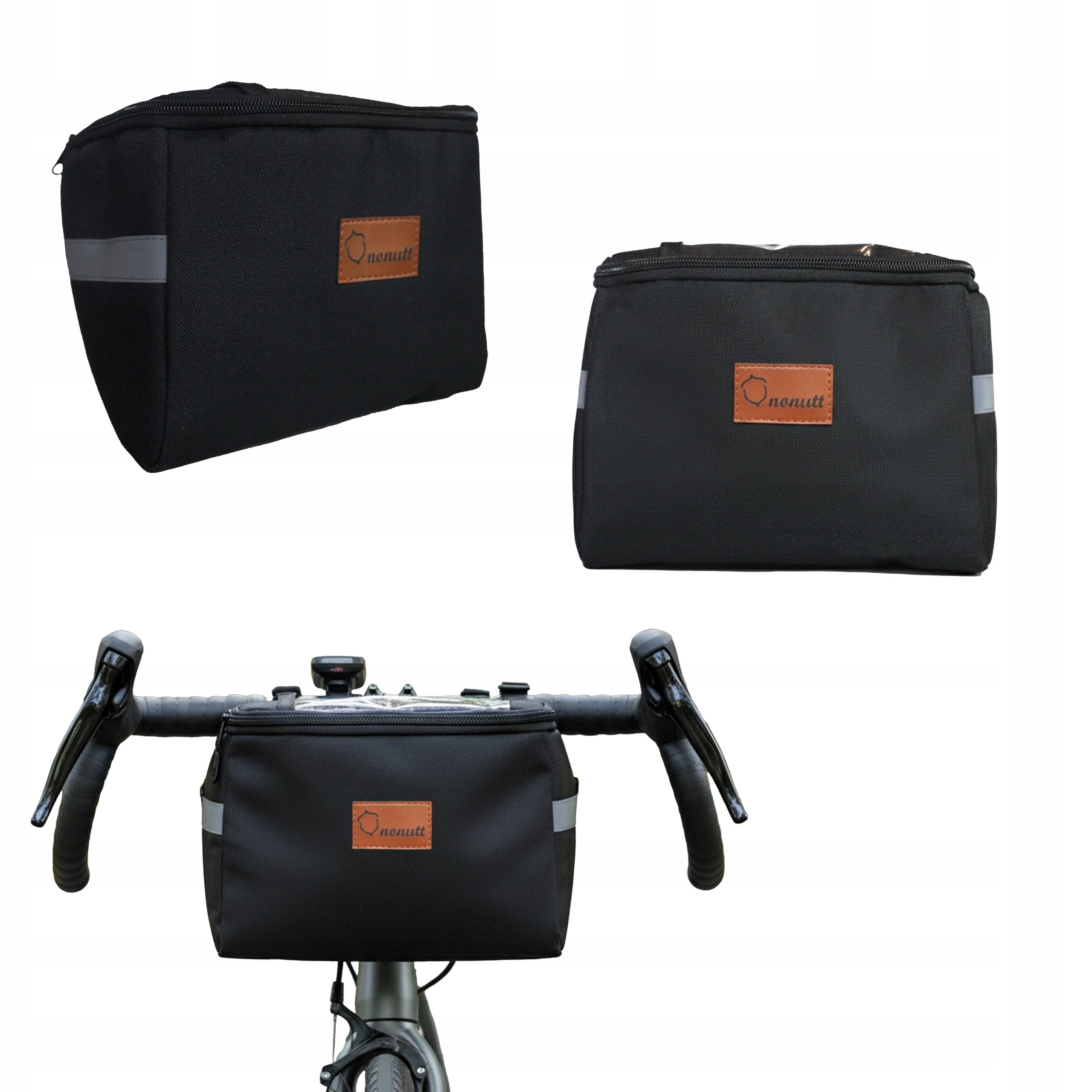 BICYCLE POUCH HANDLEBAR BAG BICYCLE PHONE REFLECTIVE NONUTT