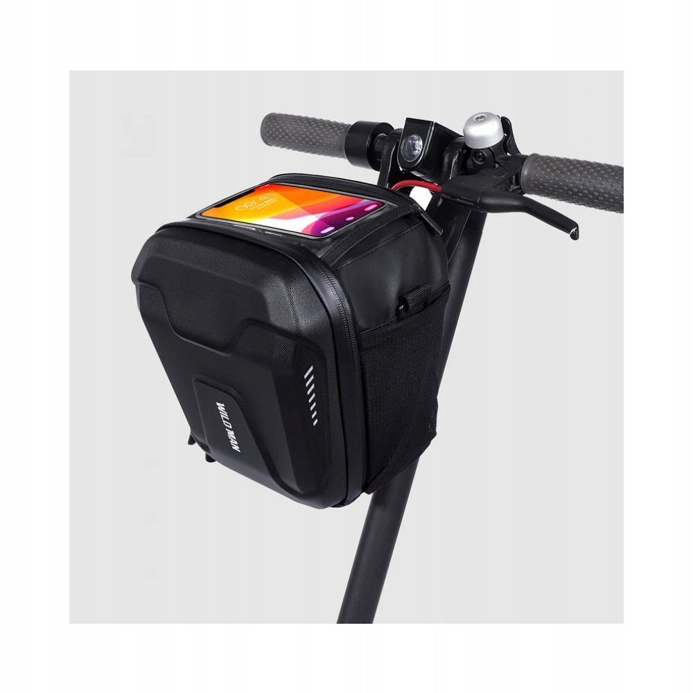 BICYCLE POUCH + PHONE HOLDER - BICYCLE BAG WATERPROOF HANDLEBARS Color black