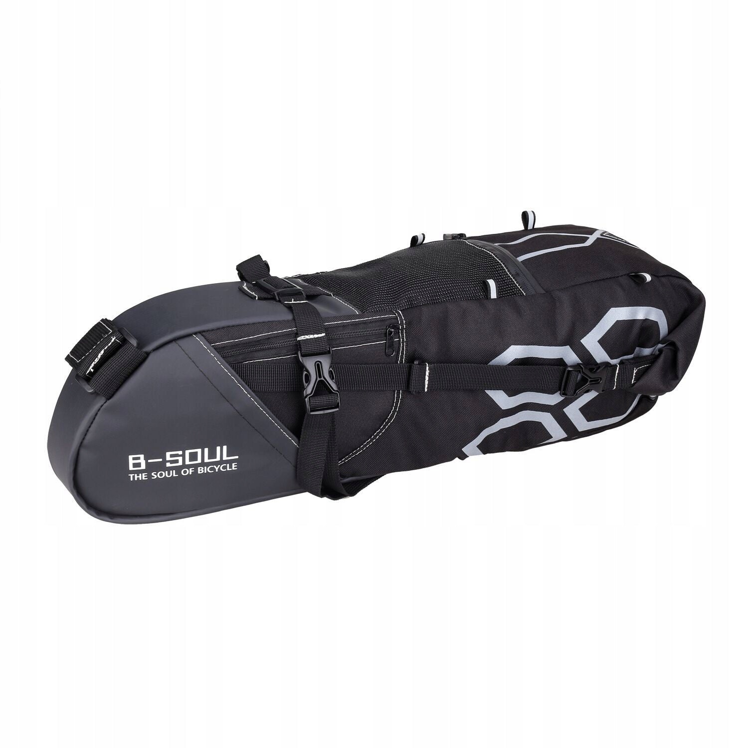 BICYCLE POUCH SADDLE BAG CAPACIOUS MULTIFUNCTIONAL B-SOUL 12L 1 Color black