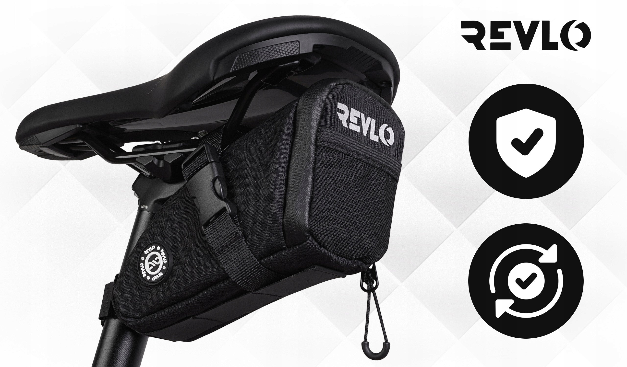 BICYCLE POUCH SEAT BAG FOR BICYCLE REFLECTIVE WATER-RESISTANT 1,2 L Manufacturer code RVL01