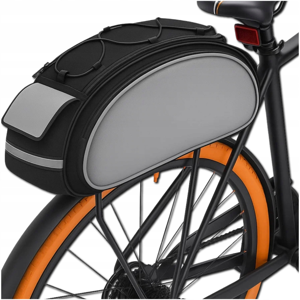 BICYCLE POUCH TRAVEL BAG LARGE FOR TRUNK SHOULDER TRUNK FOR BICYCLE Color black