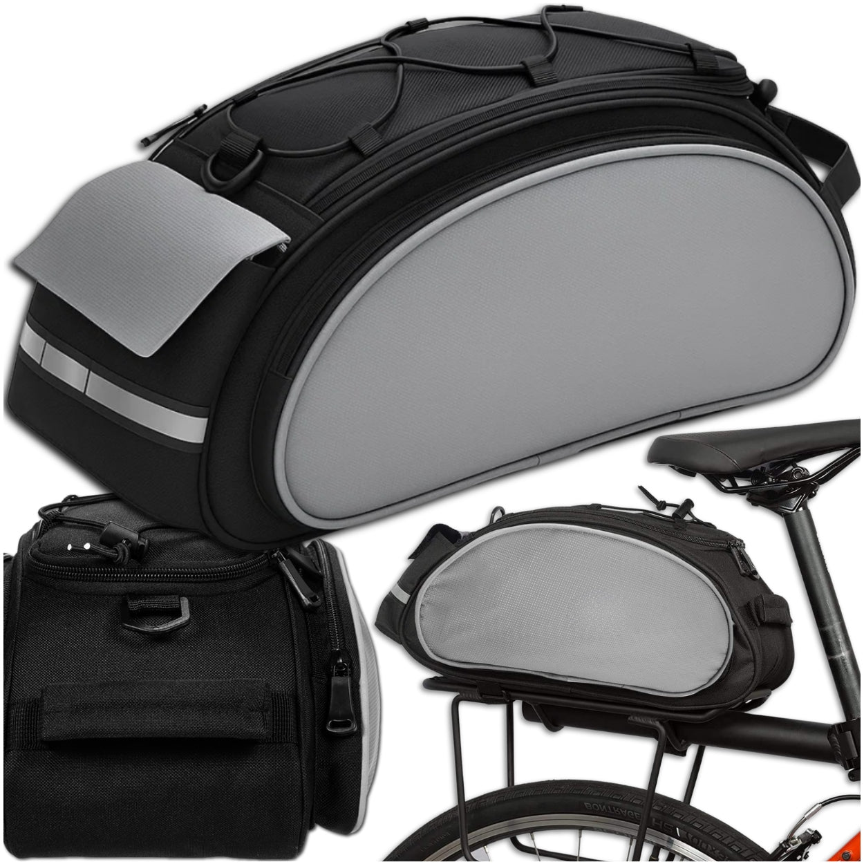 BICYCLE POUCH TRAVEL BAG LARGE FOR TRUNK SHOULDER TRUNK FOR BICYCLE