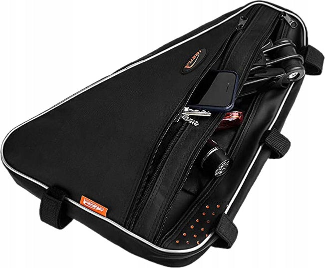 BICYCLE POUCH TRIANGULAR FRAME BAG XXL IBERA Color black