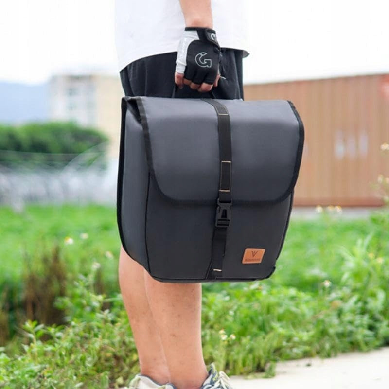 BICYCLE POUCH TRUNK BAG WATERPROOF SIDE REAR ROOMY 20L Brand no brand