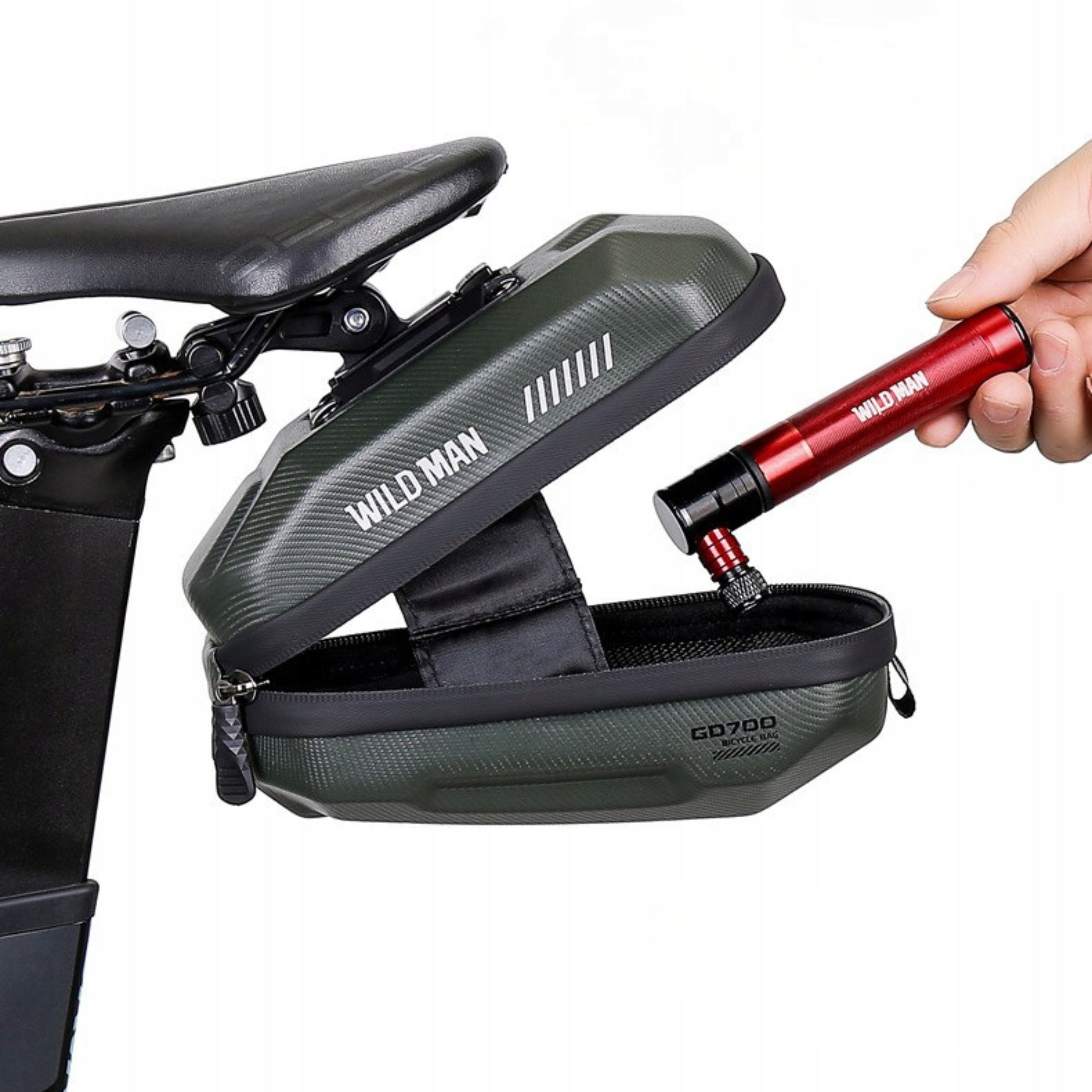 BICYCLE POUCH UNDER SADDLE BAG WATERPROOF POUCH DURABLE WILD MAN Manufacturer code SAKWA WILDMAN 172