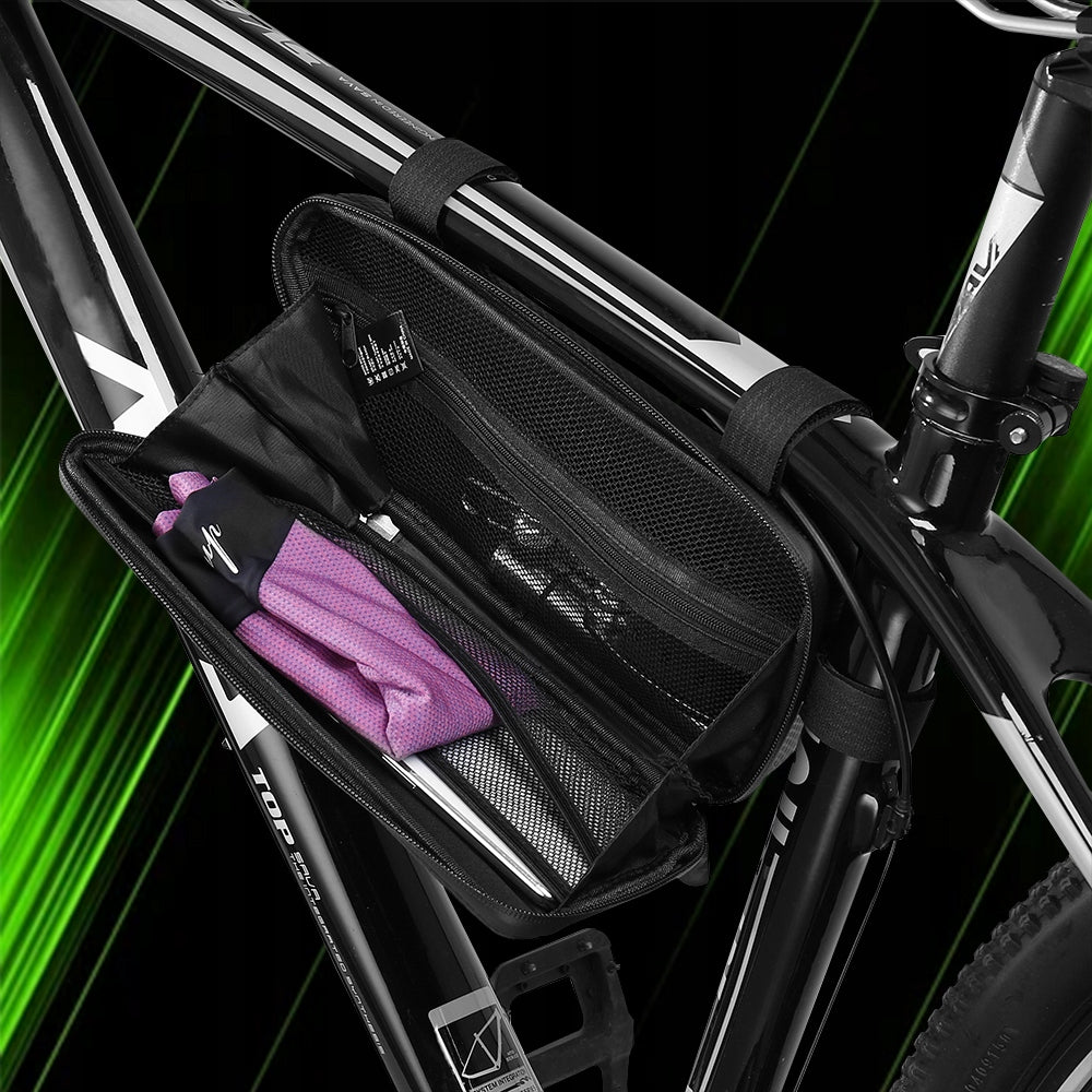 BICYCLE POUCH UNDER THE FRAME FOR BICYCLE ROOMY WATERPROOF POUCH BAG 1,8L Product depth 5 cm