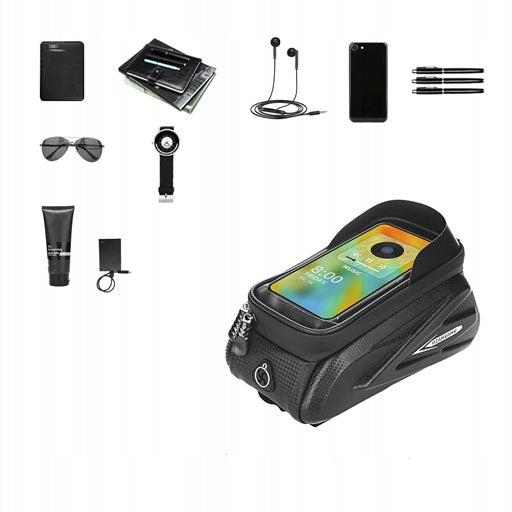 BICYCLE POUCH WATERPROOF PHONE CASE HOLDER FRAME BAG SACHET Model Zawieszek rowerowy