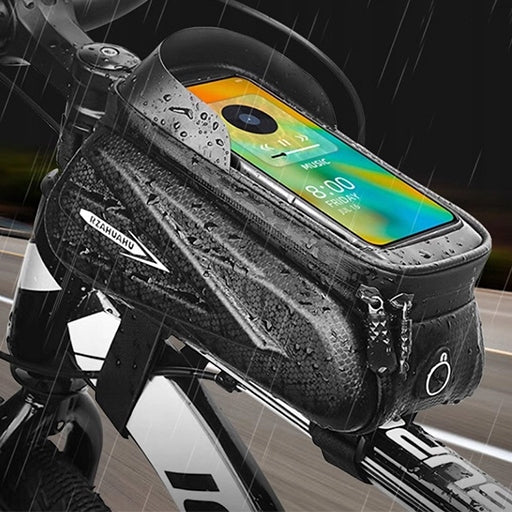 BICYCLE POUCH WATERPROOF PHONE CASE HOLDER FRAME BAG SACHET Packaging status original