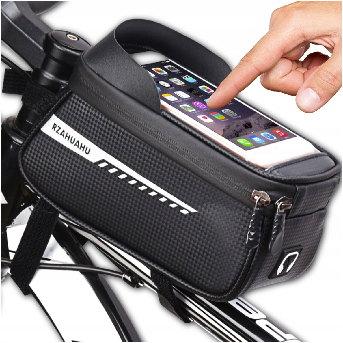 BICYCLE POUCH WATERPROOF PHONE CASE HOLDER FRAME BAG SACHET