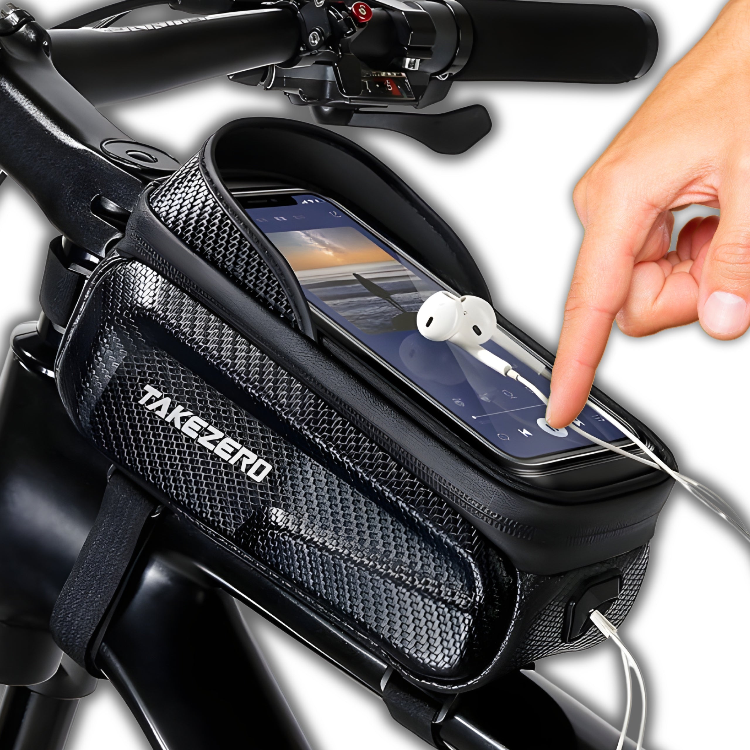 BICYCLE POUCH WATERPROOF PHONE CASE HOLDER FRAME BAG SACHET