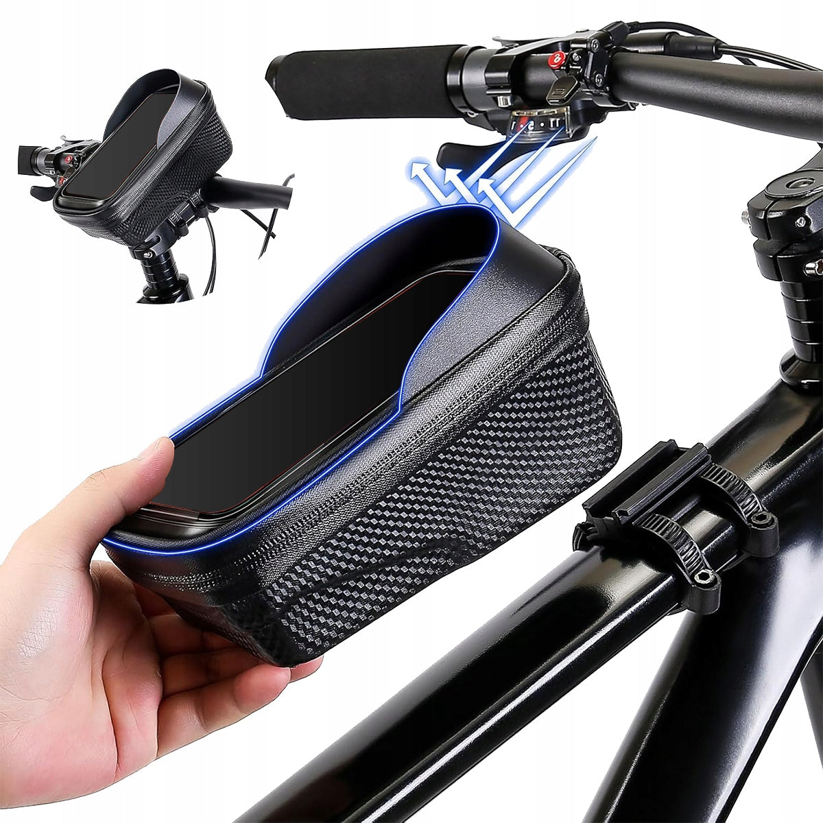 BICYCLE POUCH WATERPROOF PHONE CASE STURDY FRAME BAG POUCH Packaging status original