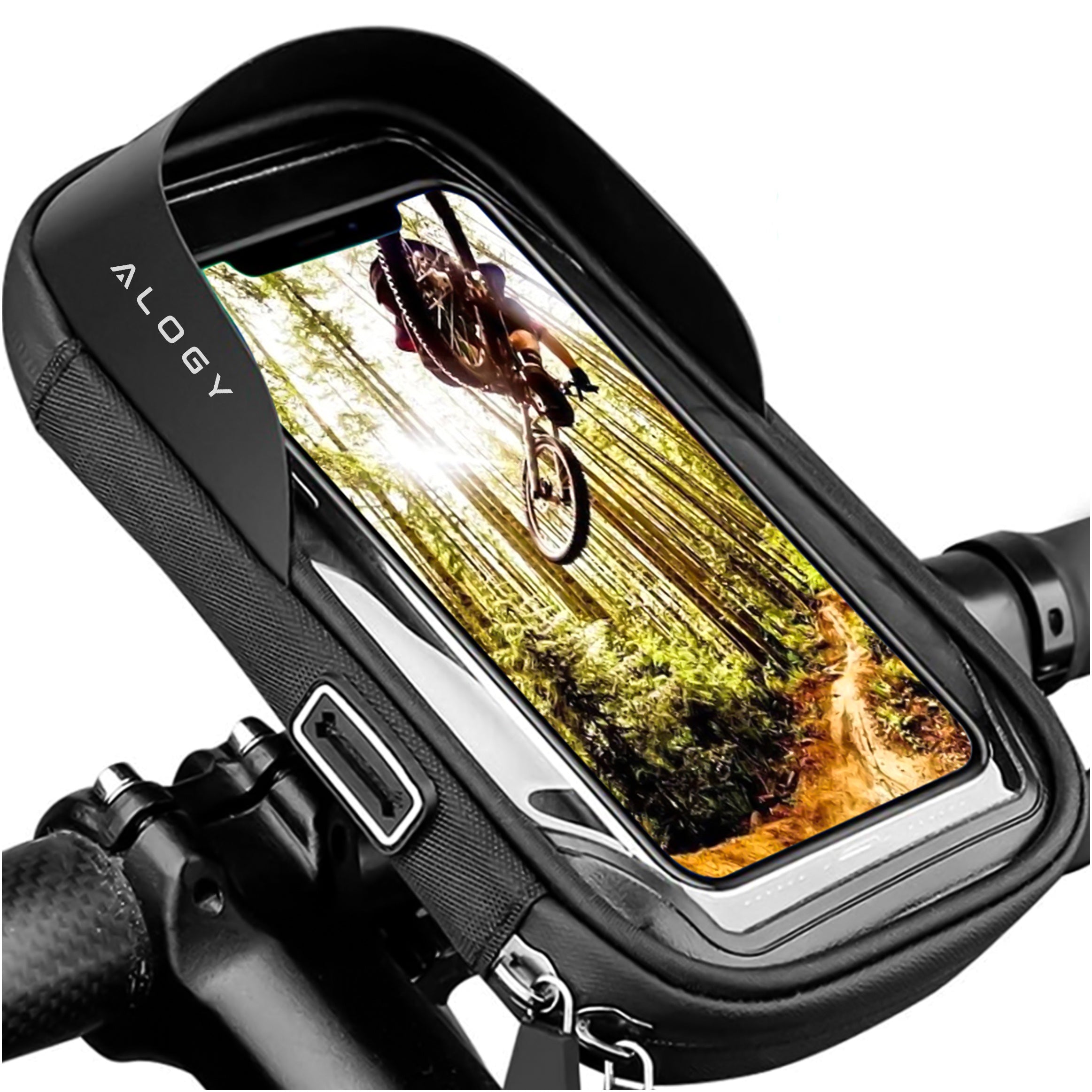 BICYCLE POUCH WATERPROOF PHONE CASE STURDY HANDLEBAR BAG