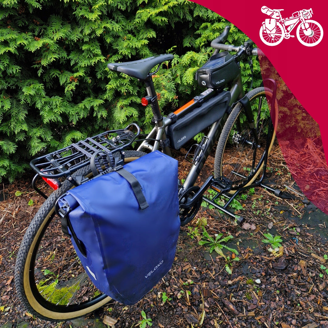 BICYCLE POUCH WATERPROOF VELOXO 25L FOR RACK BLUE ADVENTURE PRO Manufacturer code 5905413651427