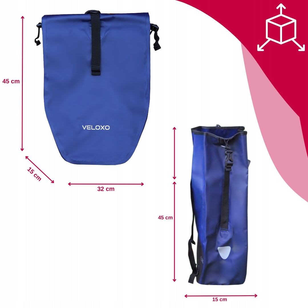 BICYCLE POUCH WATERPROOF VELOXO 25L FOR RACK BLUE ADVENTURE PRO Model Adventure Pro 25