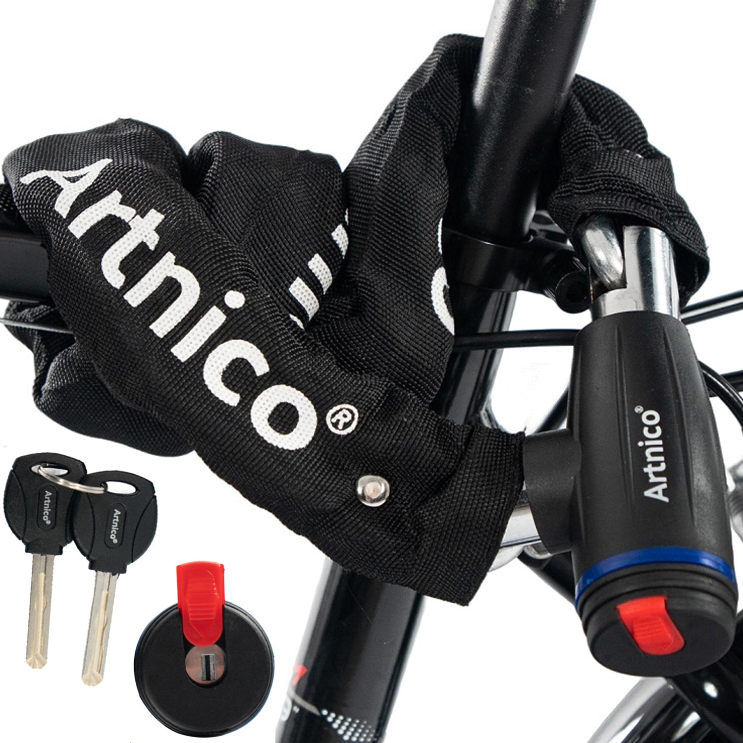 BICYCLE PROTECTION BICYCLE CHAIN THICK STRONG 120cm SAFE