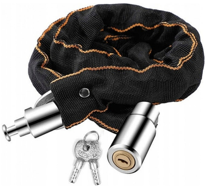 BICYCLE PROTECTION XXL THICK CHAIN CLASP BICYCLE LOCK KEY Color black