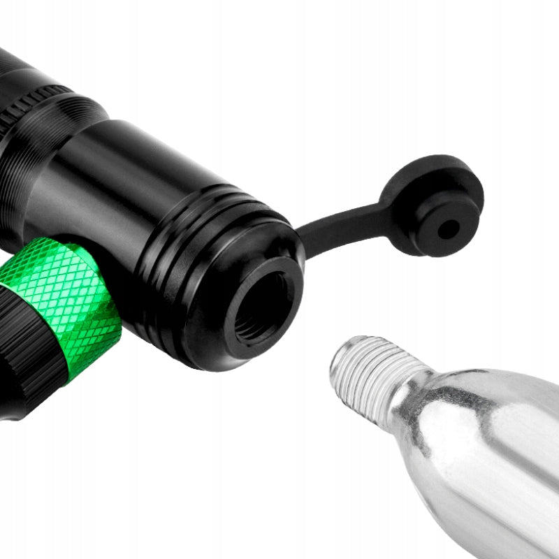 BICYCLE PUMP ALUMINUM CO2 MANUAL 2IN1 ROCKBROS FRAME HOLDER Color black