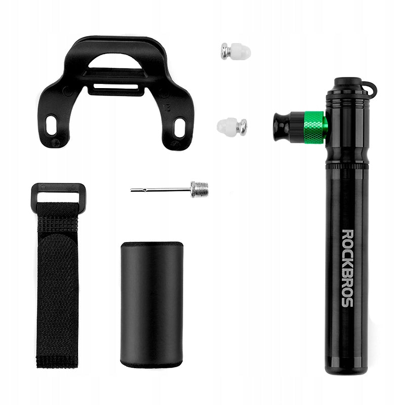 BICYCLE PUMP ALUMINUM CO2 MANUAL 2IN1 ROCKBROS FRAME HOLDER Manufacturer code POMPKA ROWEROWA MINI PRESTA/SCHRADER 2W1