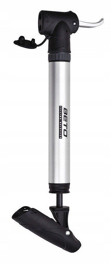 BICYCLE PUMP BETO CLD-012T ALUMINIUM DOUBLE HEAD
