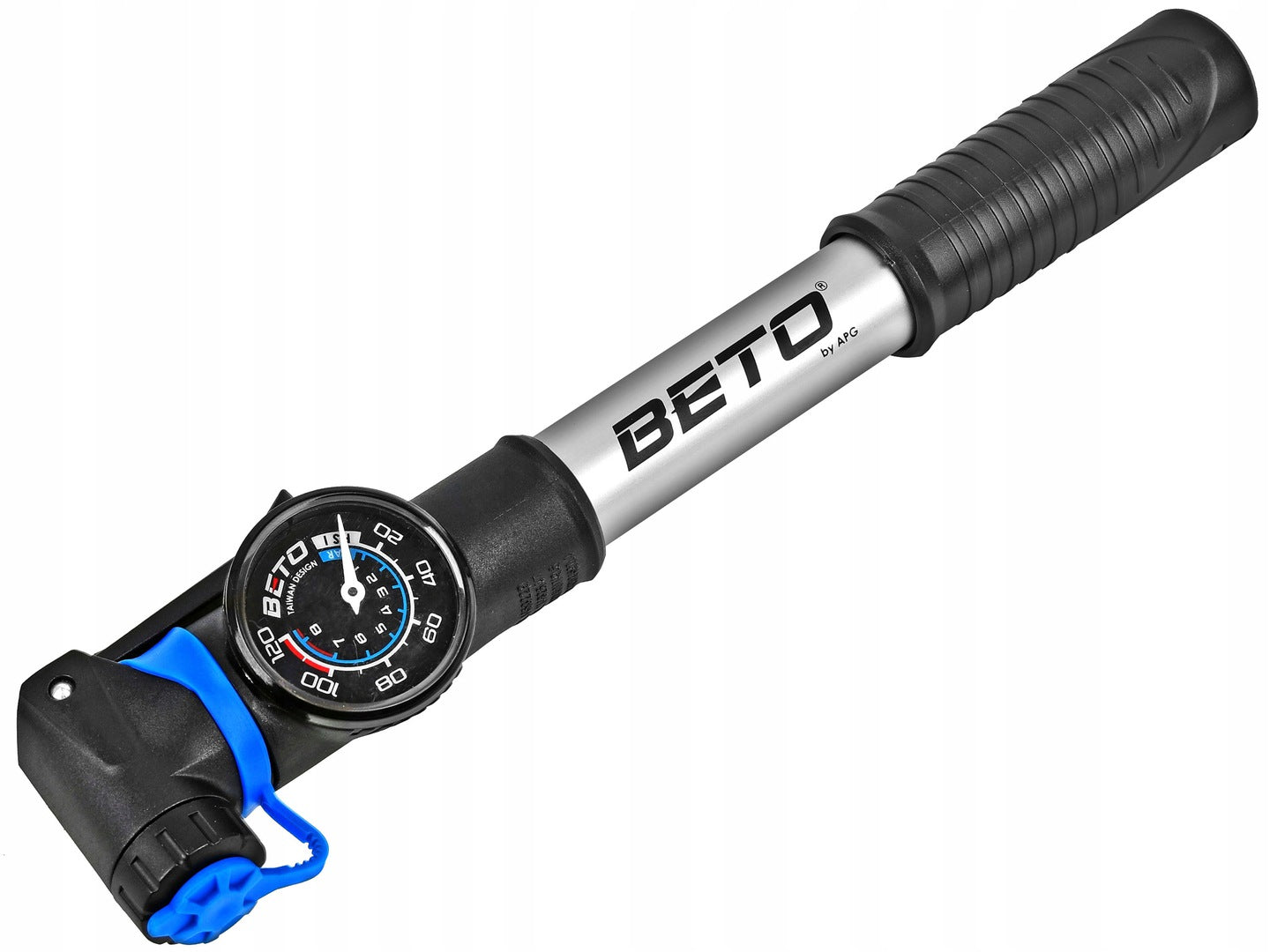 BICYCLE PUMP BETO CRH-033AG WITH PRESSURE GAUGE AV/FV Color black